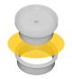 1084: SpectroSulfur® Analyzer TrimLess® XRF Sample Cups, Stackable, Single Open End, w/ Vent Hole; 1.69
